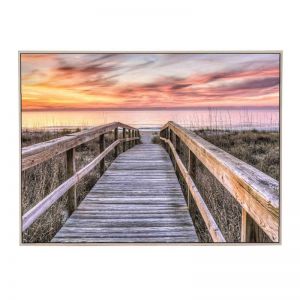 Coastal Promenade | Framed Canvas Print