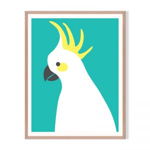 Cockatoo | Framed Print by Little Laneway