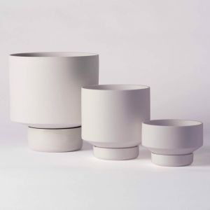 Collectors Gro Pot Trio Set by Angus & Celeste | Light Grey