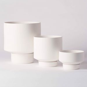 Collectors Gro Pot Trio Set by Angus & Celeste | White
