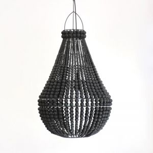 Contrast Beaded Chandeliers | Black | by Raw Decor