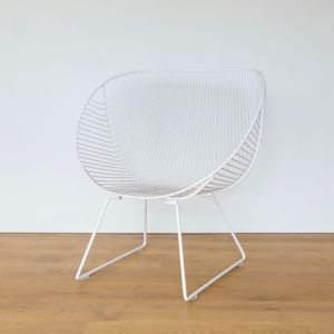 Coromandel Chairs in Mild Steel | Set of 2 | White