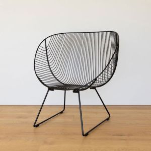 Coromandel Chairs in Stainless Steel | Set of 2 | Black