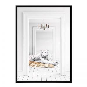 Corridor Tiger | Framed Art Print