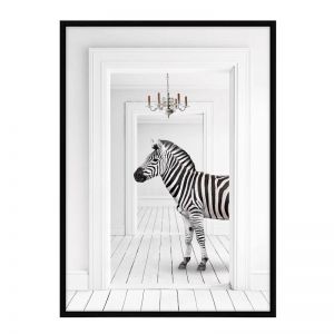 Corridor Zebra | Framed Art Print