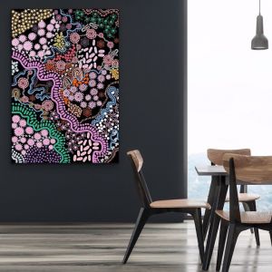Country In Colour - Bright - Aboriginal Art Print By Leah Cummins