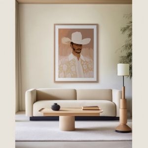 Cowboy Clay | Framed Art Print