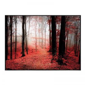 Crimson Forest | Framed Canvas Print