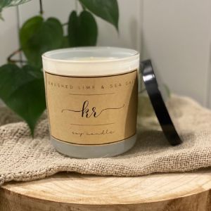 Crushed Lime & Sea Salt Soy Candle | 400G | White
