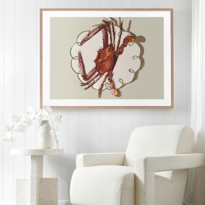 Crustacean Beige | Framed Art Print