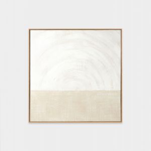 Curve White 1 | Framed Painting