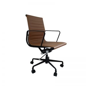 Dakin Low Back Office Chair | Tan & Black
