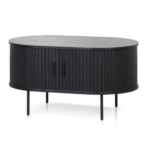 Dania 100cm Oval Coffee Table | Black