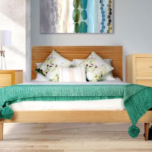 Danish Custom Victorian Ash Oak Bed Frame by Bedworks | Various Sizes by Bedworks