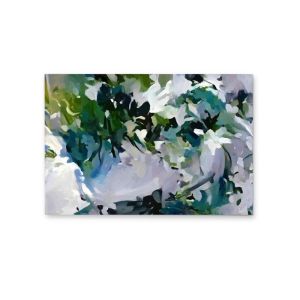 Dappled Lights In The Rainforest | Nature Green and Blue Canvas Print