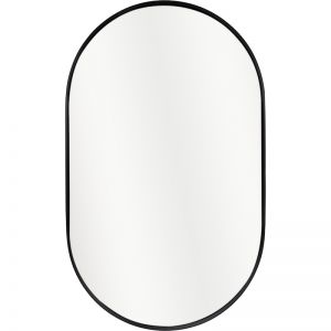 Darla Oval Mirror | Matt Black