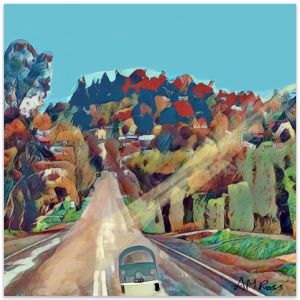 Daylesford Wombat Hill | Art Print by Annie Ross