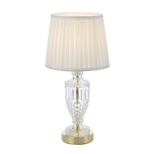 Debden Table Lamp | Gold and Ivory