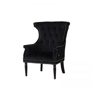 Deco Armchair | Velvet | Black