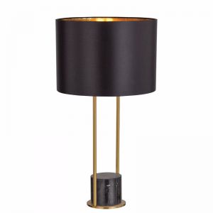 Desire Table Lamp | Black and Antique Gold | Modern Lighting