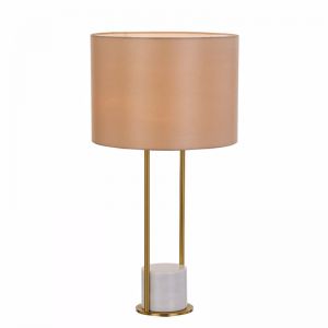 Desire Table Lamp | White and Antique Gold | Modern Lighting
