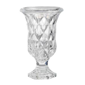 Diamond Pattern Pedestal Vase