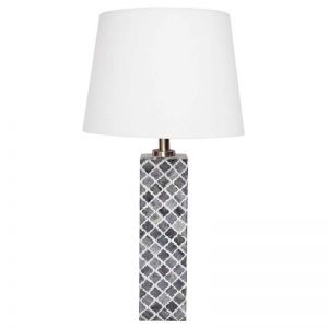 Diamond Table Lamp - Grey