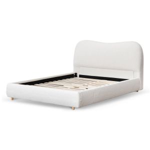Diaz Queen Bed Frame | Cream White