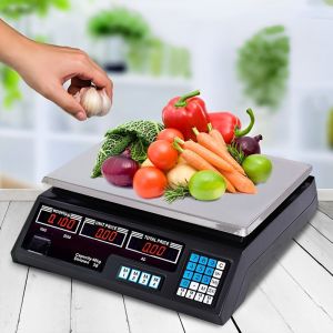 Digital Commercial Kitchen Scales Shop Electronic Weight Scale Food 40kg/5g