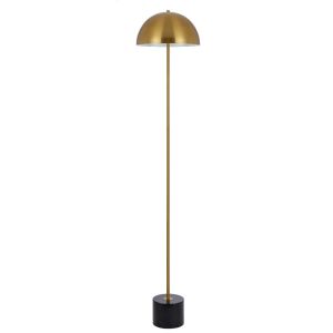 Domez Floor Lamp | Black Marble and Antique Gold