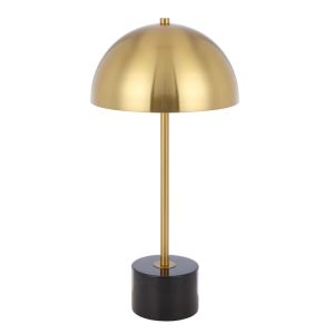 Domez Table Lamp | Black Marble and Antique Gold