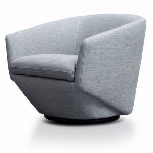 Donna Fabric Lounge Chair | Light Grey