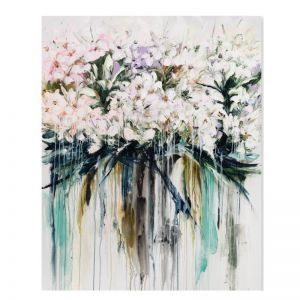 Drip Flowers / Canvas Print / P1004-339 / Colour Clash Studio