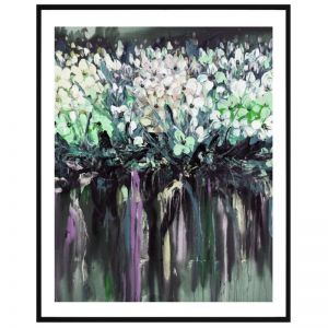 Drip Flowers | Framed Print | P1002-9-1 | Colour Clash Studio