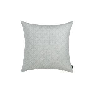 Dusty Blue Kaleidoscope Square Linen Cushion with Feather Insert | 50x50cm