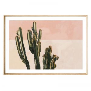 Dusty Cactus | Natural Angled Frame | Front View