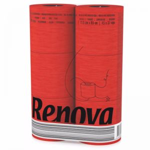 RED Toilet Paper - 3ply 6 roll pack