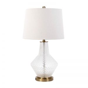 Edna Glass Bottle Table Lamp | Bronze