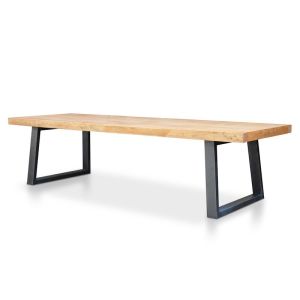 Edwin Reclaimed 3M Elm Wood Dining Table | Upgraded Top