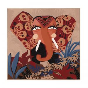 Ele Jungle | Framed Canvas Print