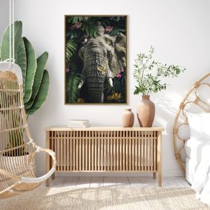 Elephant | Framed Canvas Art Print
