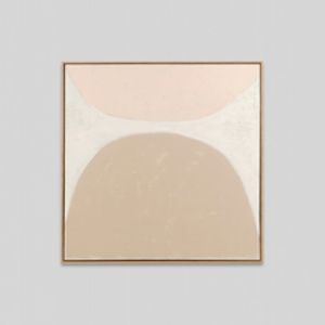 Ellipse Blush | Framed Canvas Print