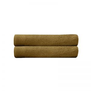 Elvire Bath Towel 2 Pack Tobacco