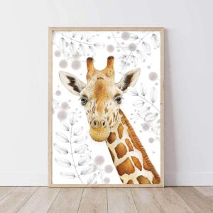 Elvis the Giraffe | Limited Edition Art Print by PopcornBlue