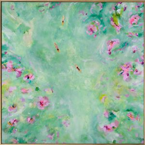 Emerald Reef Break | Framed Canvas Print by Sammy Ann