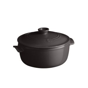 Emile Henry Round 4L Casserole | Charcoal | EH794540