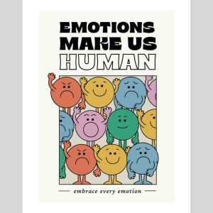 Emotions Make Us Human by Alexander Teats | Unframed Art Print