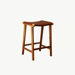 Erin Barstool | Antique Tan Leather | By Coco Unika