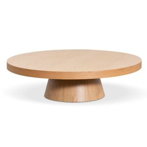 Erna 1.1m Round Coffee Table | Natural Oak