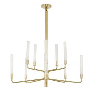 Esther 10 Light Pendant in Solid Brass